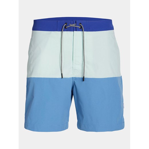 Jack&Jones Junior Szorty kąpielowe Jpstcapri 12253773 Niebieski Regular Fit ze sklepu MODIVO w kategorii Kąpielówki chłopięce - zdjęcie 182732098
