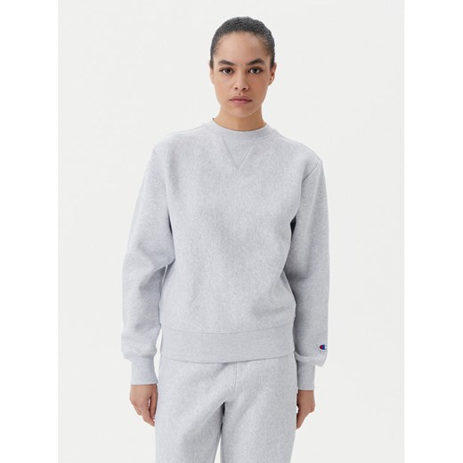 Champion Bluza 117871 Szary Regular Fit ze sklepu MODIVO w kategorii Bluzy damskie - zdjęcie 182732099