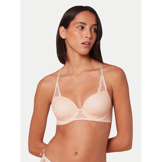 Triumph Biustonosz z fiszbiną Amourette Charm Delight 10217879 Beżowy ze sklepu MODIVO w kategorii Biustonosze - zdjęcie 182732107