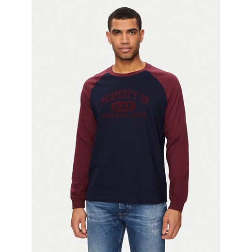 Gap Longsleeve 765764-02 Granatowy Regular Fit ze sklepu MODIVO w kategorii T-shirty męskie - zdjęcie 182732186