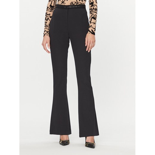 Versace Jeans Couture Spodnie materiałowe 75HAA107 Czarny Slim Fit ze sklepu MODIVO w kategorii Spodnie damskie - zdjęcie 182732198