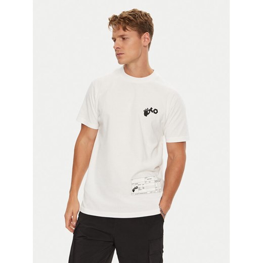 Off-White T-Shirt OMAA027T22JER0010110 Biały Regular Fit ze sklepu MODIVO w kategorii T-shirty męskie - zdjęcie 182732199