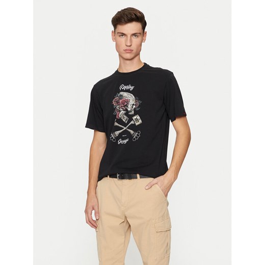 REPLAY T-Shirt M6954 .000.23740P Czarny Regular Fit ze sklepu MODIVO w kategorii T-shirty męskie - zdjęcie 182732208