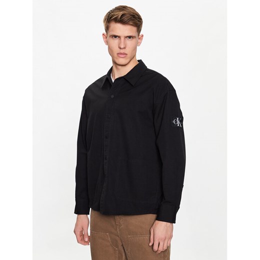 Calvin Klein Jeans Kurtka przejściowa J30J322951 Czarny Oversize ze sklepu MODIVO w kategorii Kurtki męskie - zdjęcie 182732225