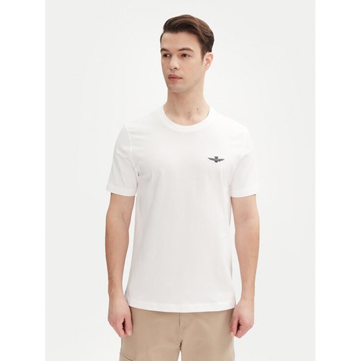 Aeronautica Militare T-Shirt 251TS2376J592 Biały Regular Fit ze sklepu MODIVO w kategorii T-shirty męskie - zdjęcie 182732226
