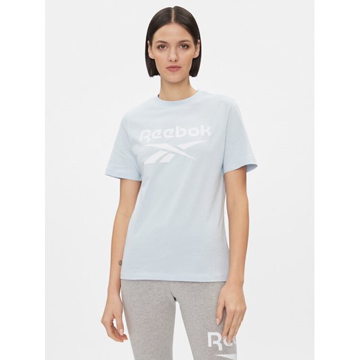 Reebok T-Shirt IM4089 Błękitny ze sklepu MODIVO w kategorii Bluzki damskie - zdjęcie 182732229