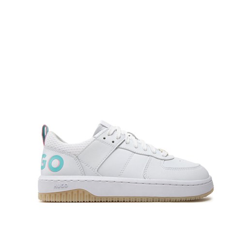 HUGO Sneakersy Kilian Tenn Flypu 50517146 Biały ze sklepu MODIVO w kategorii Buty sportowe damskie - zdjęcie 182732287
