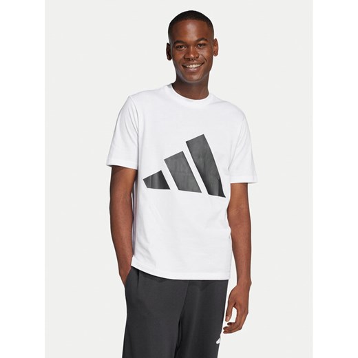 adidas T-Shirt Essentials Big Logo JE8943 Biały Regular Fit ze sklepu MODIVO w kategorii T-shirty męskie - zdjęcie 182732289