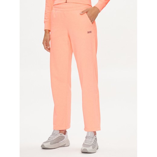 DKNY Sport Spodnie dresowe DP3P3406 Pomarańczowy Wide Leg ze sklepu MODIVO w kategorii Spodnie damskie - zdjęcie 182732307