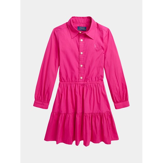 Polo Ralph Lauren Sukienka codzienna Tierdshrtdrs 312925702001 Różowy Regular Fit ze sklepu MODIVO w kategorii Sukienki dziewczęce - zdjęcie 182732427