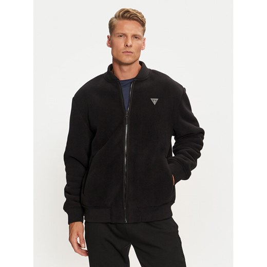 Guess Kurtka przejściowa Keid Z4BL04 KCEB0 Czarny Regular Fit ze sklepu MODIVO w kategorii Kurtki męskie - zdjęcie 182732467