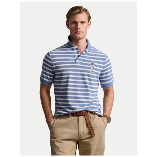 Polo Ralph Lauren Polo 710941863001 Niebieski Custom Slim Fit Polo Ralph Lauren XXL MODIVO