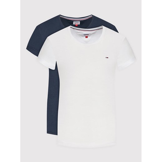 Tommy Jeans Komplet 2 t-shirtów Soft Jersey DW0DW11459 Kolorowy Regular Fit Tommy Jeans XXS MODIVO