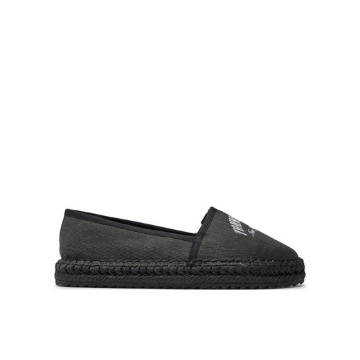 Tommy Jeans Espadryle Tjw Varsity Espadrille EN0EN02470 Czarny ze sklepu MODIVO w kategorii Espadryle damskie - zdjęcie 182732666