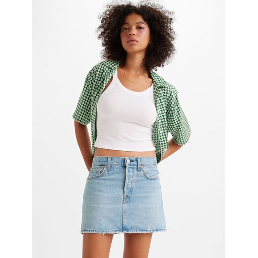 Levi's® Spódnica jeansowa Icon A46940003 Błękitny Loose Fit ze sklepu MODIVO w kategorii Spódnice - zdjęcie 182732695