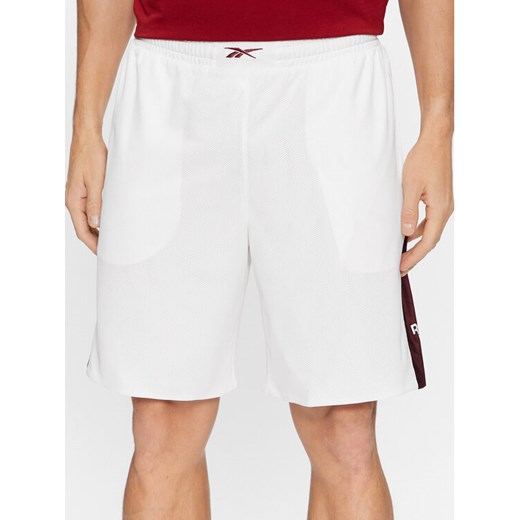 Reebok Szorty sportowe Basketball IL1995 Biały Regular Fit ze sklepu MODIVO w kategorii Spodenki męskie - zdjęcie 182732766