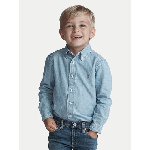 Polo Ralph Lauren Koszula 322703283001 Błękitny Regular Fit ze sklepu MODIVO w kategorii Koszule chłopięce - zdjęcie 182732806