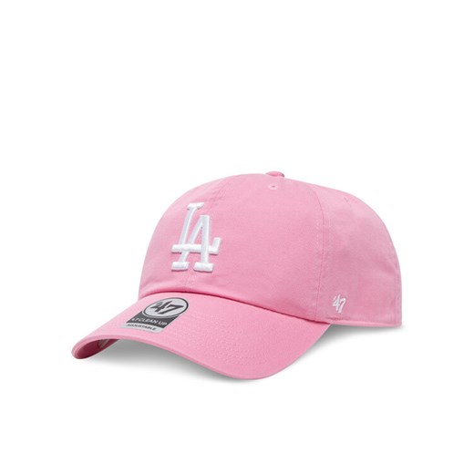47 Brand Czapka z daszkiem MLB Los Angeles Dodgers '47 CLEAN UP B-RGW12GWS Różowy ze sklepu MODIVO w kategorii Czapki dziecięce - zdjęcie 182732988