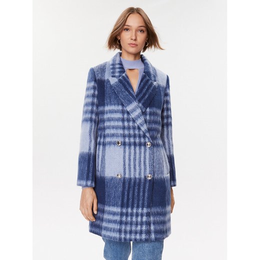 Guess Płaszcz przejściowy Ramona W3BL74 WFVO0 Niebieski Regular Fit ze sklepu MODIVO w kategorii Płaszcze damskie - zdjęcie 182733027