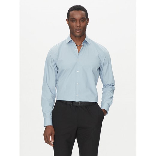 HUGO Koszula Koey 50539766 Błękitny Slim Fit ze sklepu MODIVO w kategorii Koszule męskie - zdjęcie 182733045