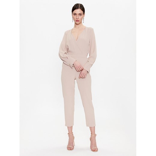 Maryley Kombinezon 23EB527/33PE Beżowy Regular Fit ze sklepu MODIVO w kategorii Kombinezony damskie - zdjęcie 182733048