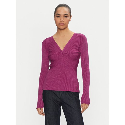 ARTIGLI Sweter ACMA000110 Różowy Slim Fit ze sklepu MODIVO w kategorii Swetry damskie - zdjęcie 182733076