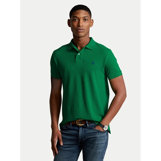 Polo Ralph Lauren Polo 710795080019 Zielony Slim Fit ze sklepu MODIVO w kategorii T-shirty męskie - zdjęcie 182733128