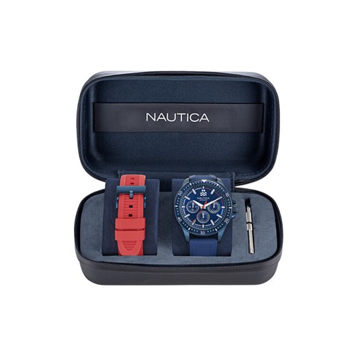 Nautica Zegarek Nct Windrose NAPWRF404 Niebieski ze sklepu MODIVO w kategorii Zegarki - zdjęcie 182733156