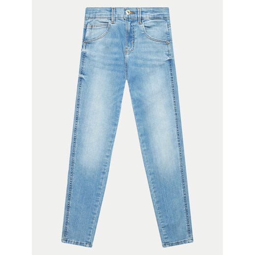 Guess Jeansy J3YA16 D4CA0 Niebieski Skinny Fit ze sklepu MODIVO w kategorii Spodnie dziewczęce - zdjęcie 182733207