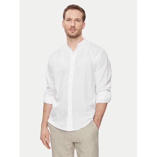 Selected Homme Koszula New 16079054 Biały Regular Fit ze sklepu MODIVO w kategorii Koszule męskie - zdjęcie 182733318