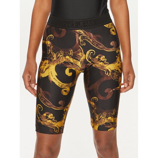 Versace Jeans Couture Kolarki 76HAC106 Czarny Skinny Fit ze sklepu MODIVO w kategorii Szorty - zdjęcie 182733385