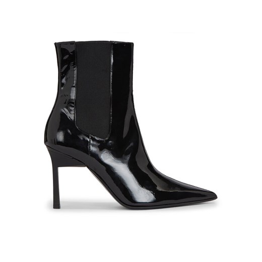Calvin Klein Botki Geo Stiletto Chelsea Boot 90-Pat HW0HW01809 Czarny ze sklepu MODIVO w kategorii Botki - zdjęcie 182733388