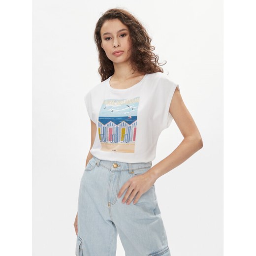 Liu Jo Bluzka MA4338 J5003 Biały Regular Fit ze sklepu MODIVO w kategorii Bluzki damskie - zdjęcie 182733436