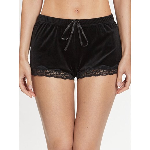 Hunkemöller Szorty piżamowe Scallop 169177 Czarny Feminine Fit ze sklepu MODIVO w kategorii Piżamy damskie - zdjęcie 182733468