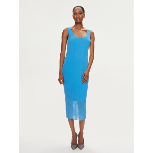 Pinko Sukienka codzienna Dune 103540 A1ND Niebieski Slim Fit ze sklepu MODIVO w kategorii Sukienki - zdjęcie 182733469