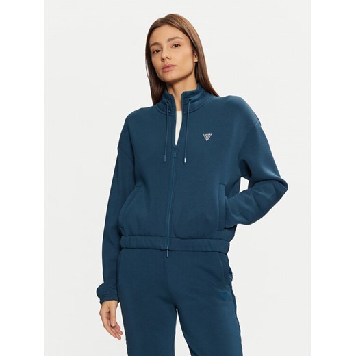 Guess Bluza V4BQ14 K7UW2 Niebieski Regular Fit ze sklepu MODIVO w kategorii Bluzy damskie - zdjęcie 182733497