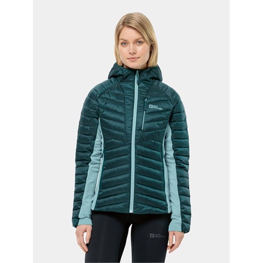 Jack Wolfskin Kurtka outdoor Routeburn Pro Ins Jkt 1207192 Zielony Regular Fit ze sklepu MODIVO w kategorii Kurtki damskie - zdjęcie 182733526