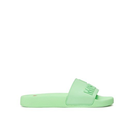 LOVE MOSCHINO Klapki JA28052G1II15802 Zielony ze sklepu MODIVO w kategorii Klapki damskie - zdjęcie 182733609