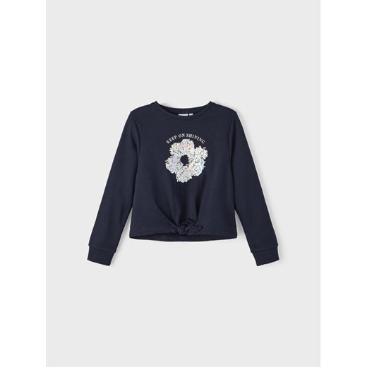 NAME IT Bluza 13219611 Granatowy Regular Fit ze sklepu MODIVO w kategorii Bluzy dziewczęce - zdjęcie 182733625