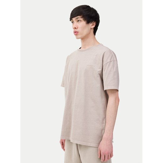 4F T-Shirt 4FWSS24TTSHM1316 Beżowy Oversize ze sklepu MODIVO w kategorii T-shirty męskie - zdjęcie 182733676
