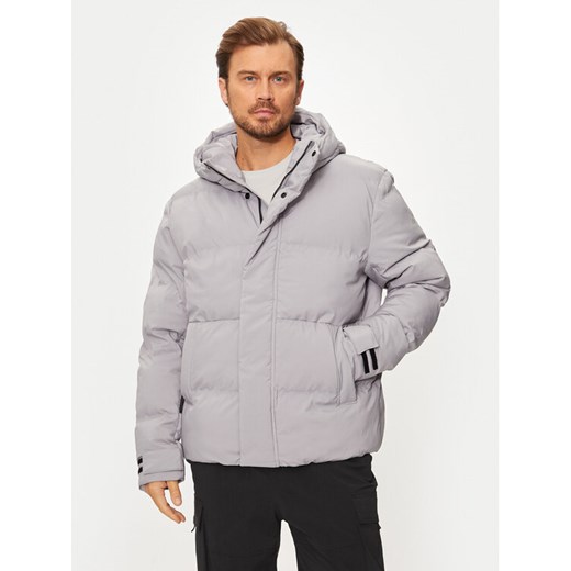 4F Kurtka zimowa 4FWAW24TDJAM479 Szary Loose Fit ze sklepu MODIVO w kategorii Kurtki męskie - zdjęcie 182733747