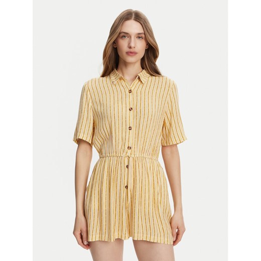 Roxy Kombinezon ERJWO03018 Żółty Regular Fit ze sklepu MODIVO w kategorii Kombinezony damskie - zdjęcie 182733786