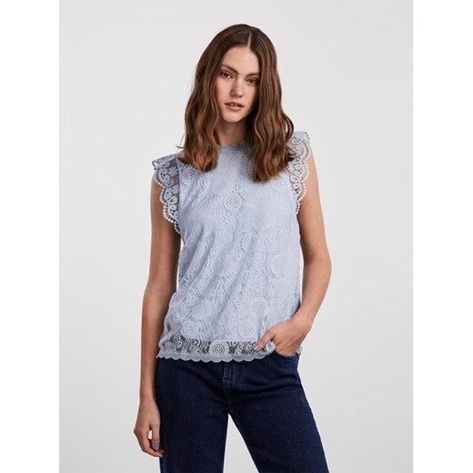 Pieces Bluzka 17120454 Błękitny Regular Fit ze sklepu MODIVO w kategorii Bluzki damskie - zdjęcie 182733806