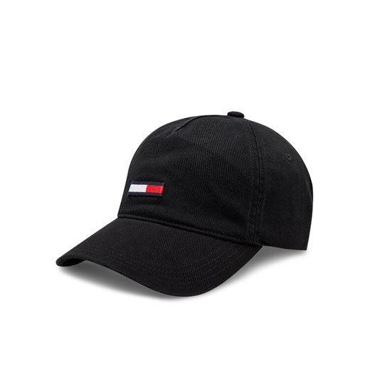 Tommy Jeans Czapka z daszkiem Tjm Elongated Flag Denim Cap AM0AM12427 Czarny ze sklepu MODIVO w kategorii Czapki z daszkiem męskie - zdjęcie 182733815