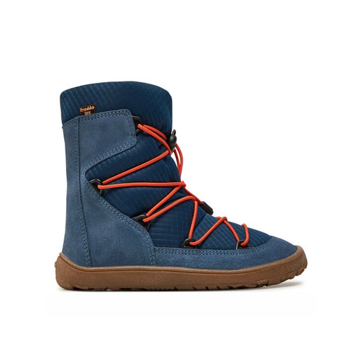 Froddo Kozaki Barefoot Tex Track Wool G3160239-2 S Niebieski ze sklepu MODIVO w kategorii Buty zimowe dziecięce - zdjęcie 182733819