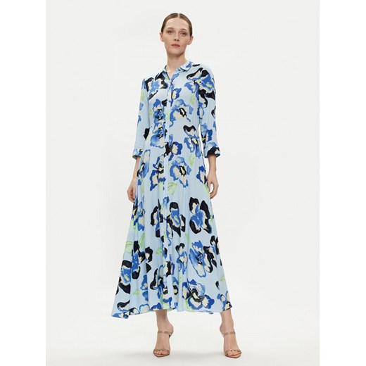 YAS Sukienka koszulowa Savanna 26022663 Niebieski Loose Fit ze sklepu MODIVO w kategorii Sukienki - zdjęcie 182733847