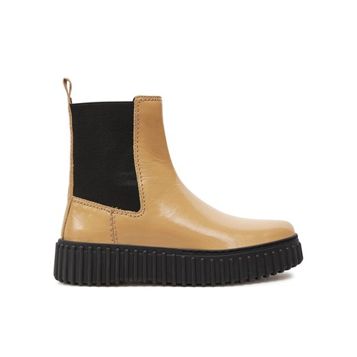Clarks Sztyblety Torhill Maple 26179122 Beżowy ze sklepu MODIVO w kategorii Botki - zdjęcie 182733848
