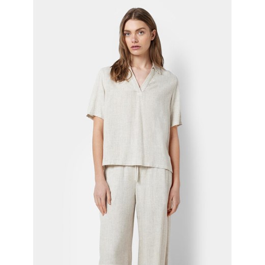 Noisy May Bluzka Leilani 27028730 Beżowy Regular Fit ze sklepu MODIVO w kategorii Bluzki damskie - zdjęcie 182733888