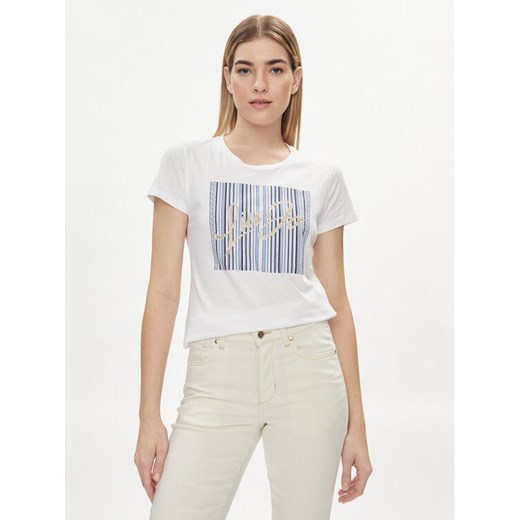 Liu Jo T-Shirt MA4340 JS923 Biały Regular Fit ze sklepu MODIVO w kategorii Bluzki damskie - zdjęcie 182733988