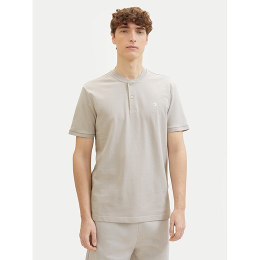 Tom Tailor Denim Polo 1041183 Beżowy Regular Fit ze sklepu MODIVO w kategorii T-shirty męskie - zdjęcie 182733998